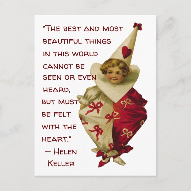 Vintage Valentine vycard Vykort (Framsida)