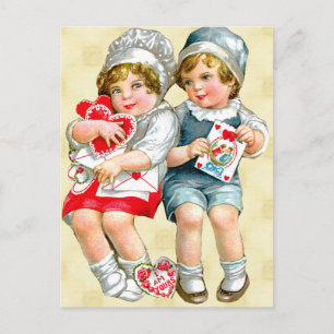 Vintage Valentine Vykort