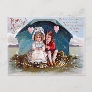 Vintage Valentine Vykort