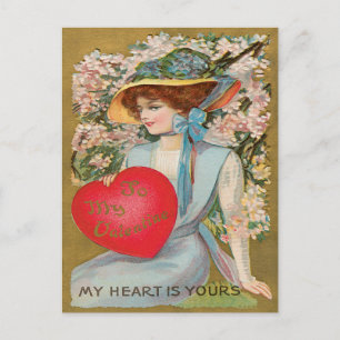 Vintage Valentine Vykort