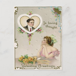 Vintage Valentine Vykort