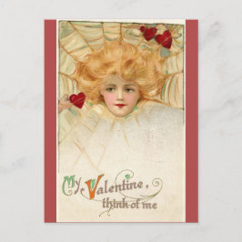 Vintage Valentines dag Victorian Vykort