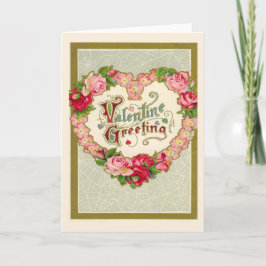 Vintage Valentines day Helgkort