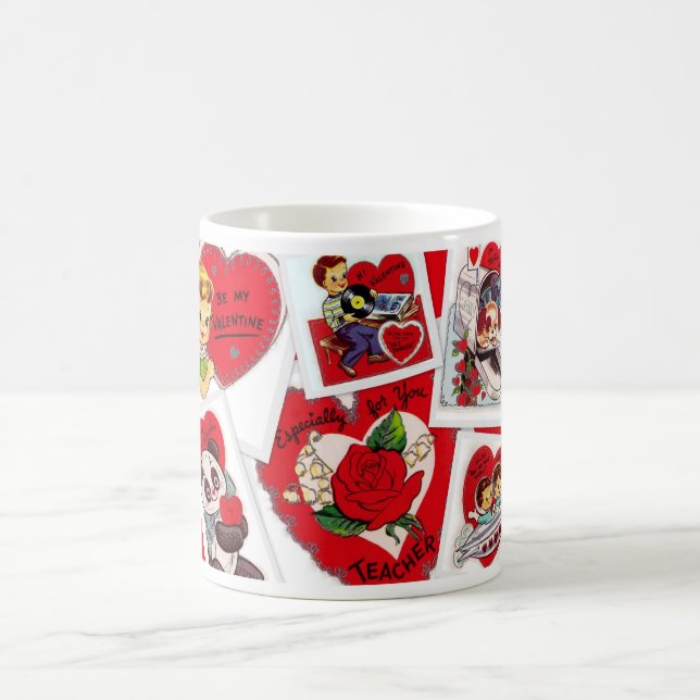 Vintage Valentines Mugg för lärare (Center)