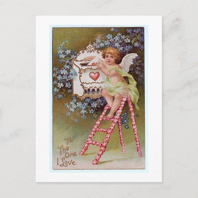 Vintage Valentines vykort (Framsida)