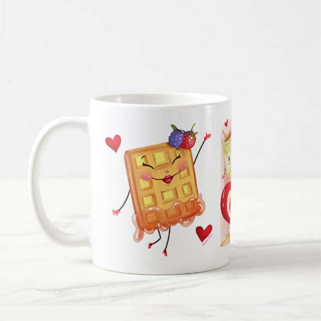 Vintage Valentineser Söta  Kaffemugg (Vänster)