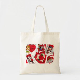 Vintage Valentiness Tote for Teacher Tygkasse