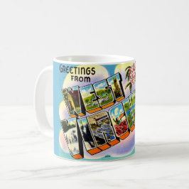 Vintage Välkommen från West Virginia Kaffemugg