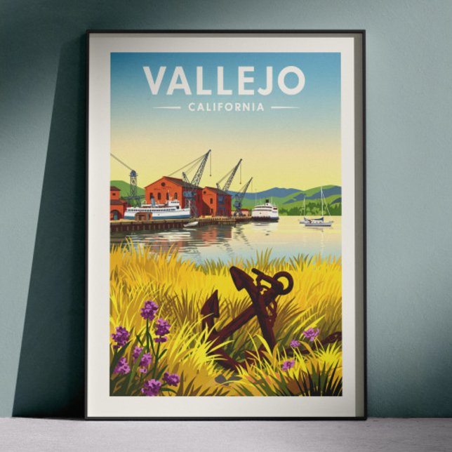Vintage Vallejo California Poster (Skapare uppladdad)
