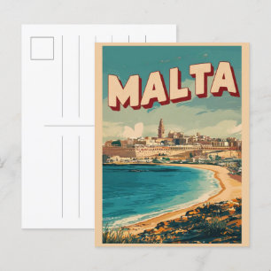 Vintage Valletta, Malta resminnen och presenter Vykort