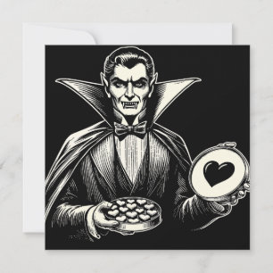 Vintage Vampire Alla hjärtans dag Goth Skräck Kort