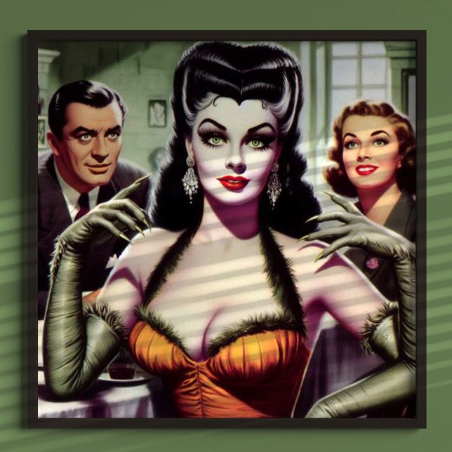 Vintage Vampire Girl Poster (Skapare uppladdad)