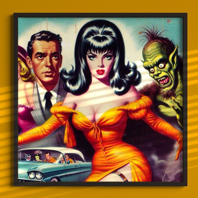 Vintage Vampire Girl Poster (Skapare uppladdad)