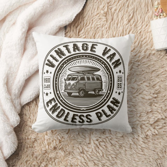 Vintage Van Endless Plan Kudde (Filt)