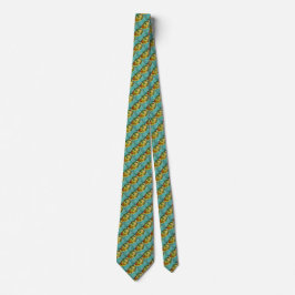Vintage Van Gogh 1920 Stil Satin Foulard Necktie Slips