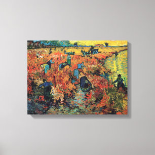 Vintage Van Gogh Den röda vingården Canvastryck