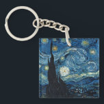 Vintage Van Gogh Keychains<br><div class="desc">Vintagekonstkeychains med härligt sceniskt landskap att måla Starry natt av Vincent Van Gogh i en retro design för klassiker som låter dig bära dina bilnycklar eller inhysa nycklar i stil och gör ett underbart party att favorisera eller den personliga gåvan. Designat för någon, som gillar, styr gammal tidklassikerkonst vid.</div>