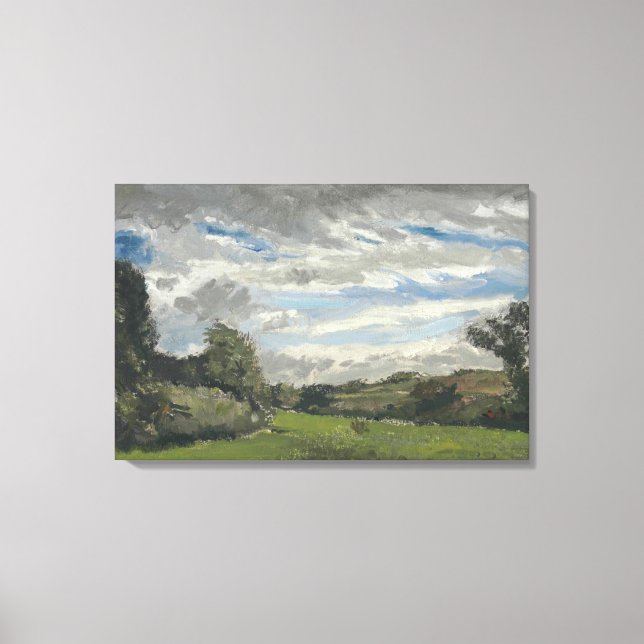 Vintage Van Gogh liggande med Dunes Canvastryck (Framsida)