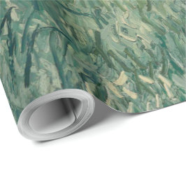 Vintage Van Gogh Plain på Auvers with Rain Clouds Presentpapper