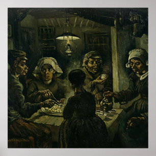 Vintage Van Gogh potatiseaters Poster