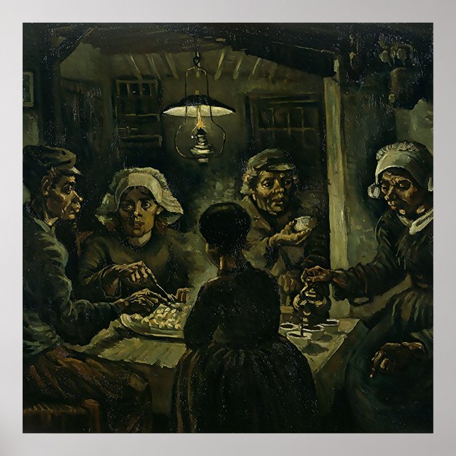 Vintage Van Gogh potatiseaters Poster (Framsidan)