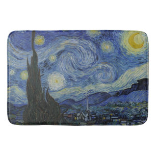 Vintage Van Gogh Starry Natt Badrumsmatta