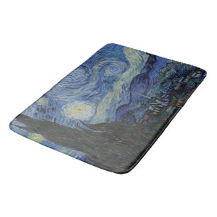 Vintage Van Gogh Starry Natten Badrumsmatta