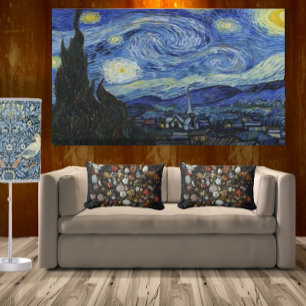 Vintage Van Gogh Starry Natten Canvastryck