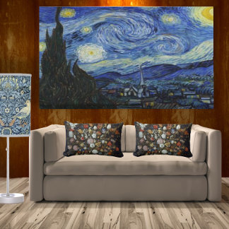 Vintage Van Gogh Starry Natten Canvastryck