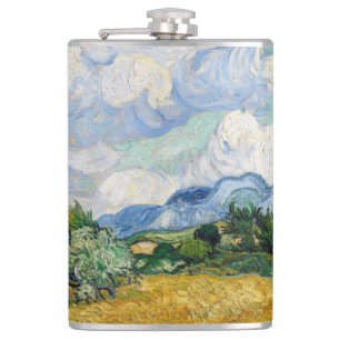 Vintage Van Gogh Wheat Fält med Cypresses Fickplunta
