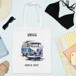 Vintage Van in Delft Blue-anpassadet Tygkasse