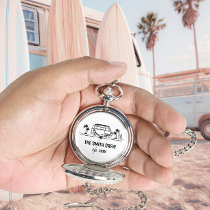 Vintage Van Life Surfer Crew Herr Armbandsur