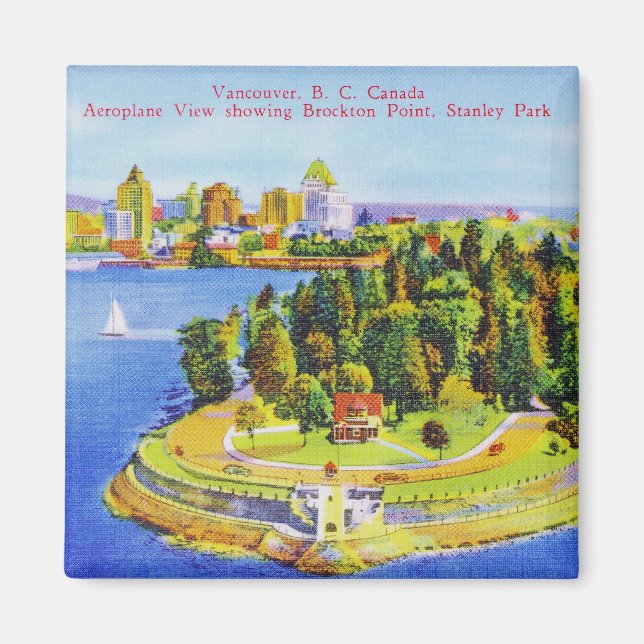 Vintage Vancouver Island Magnet (Framsidan)