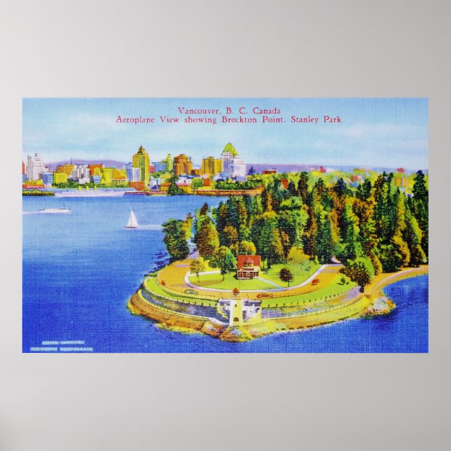 Vintage Vancouver Island Poster (Framsidan)