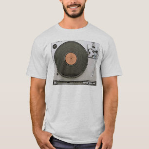 Vintage Vänd Bord grått halvpassande manar tshir T-shirt