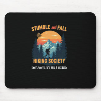 Vintage vandringsstumble och fall vandringsällskap musmatta