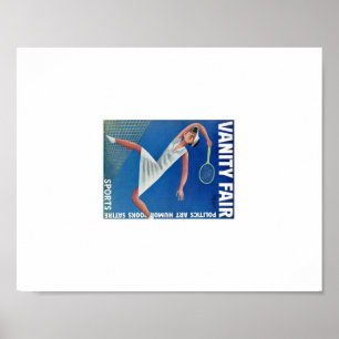 Vintage Vanity Fair Tennis Ad. Poster