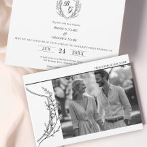 Vintage Vapensköld elegant svart och vitt foto brö