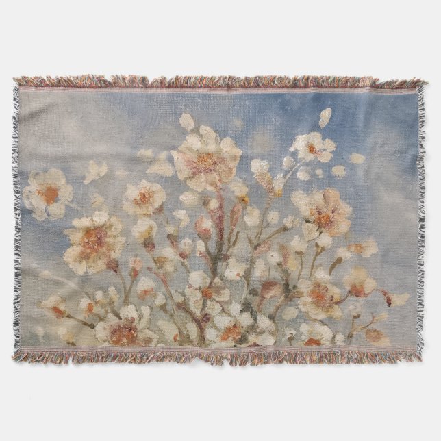 Vintage vår blommar filt (Framsidan)