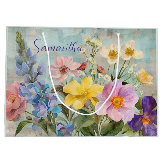 Vintage Vår Blommigtar (Baksidan)