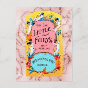 Vintage vår egen lilla fågel Bath Parfym Vykort