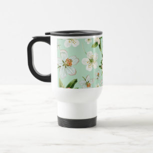 Vintage Vår Flower Blommar Mönster Resemugg