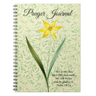 Vintage Vår Flower Prayer Journal Anteckningsbok