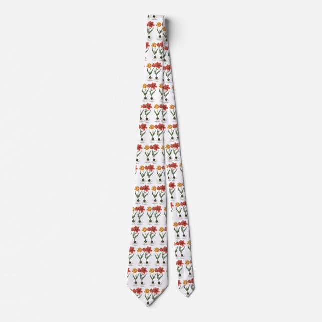 Vintage Vår Tulpan Blommor av Basilius Besler Slips (Framsida)
