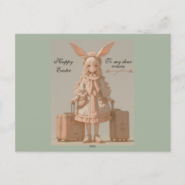 Vintage Vår Vykort (Framsida)