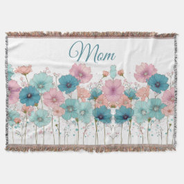 Vintage vårblommor till mamma filt