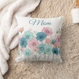 Vintage vårblommor till mamma kudde