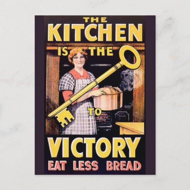 Vintage Världskrig 1- Poster Vykort (Framsida)