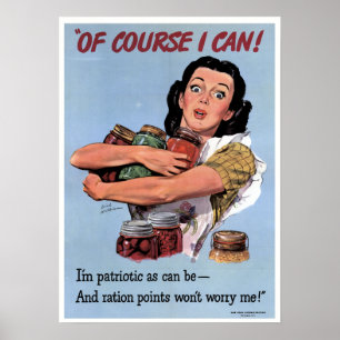 Vintage Världskrig II och avsökning Poster