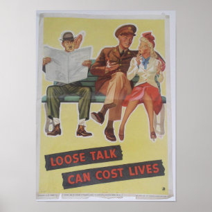 Vintage Världskrig II poster. Poster